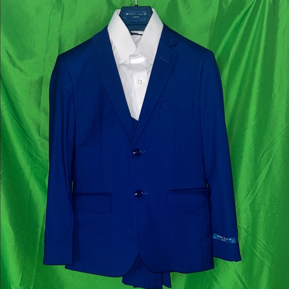 Perry Ellis Kids Blue Suit Set